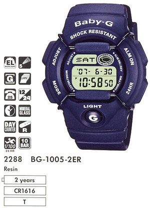 Часы CASIO BG-1005-2ER