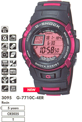 Часы CASIO G-7710C-4ER