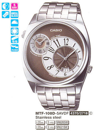 Часы CASIO MTF-108D-5AVEF