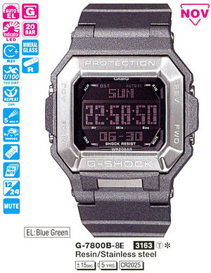 Годинник CASIO G-7800B-8ER