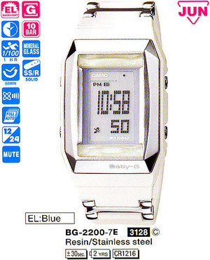 Часы CASIO BG-2200-7ER