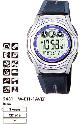 Часы CASIO W-E11-1AVEF