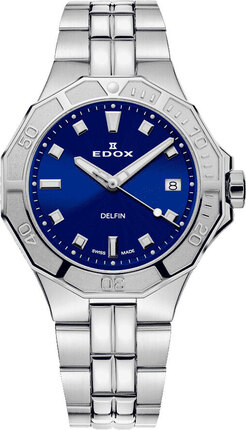 Часы Edox Delfin The Original Diver Date Lady 53020 3M BUN