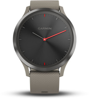 Смарт-годинник Garmin vivomove HR Sport Slate Stainless Steel Bezel with Sandstone Case and Silicone Band (010-01850-03)