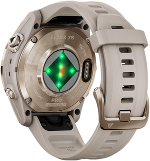 Смарт-часы Garmin fenix 7S Pro Sapphire Solar Edition Soft Gold with Light Sand Band (010-02776-15)