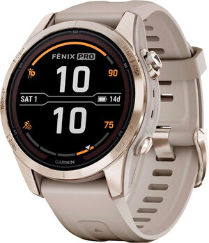 Смарт-часы Garmin fenix 7S Pro Sapphire Solar Edition Soft Gold