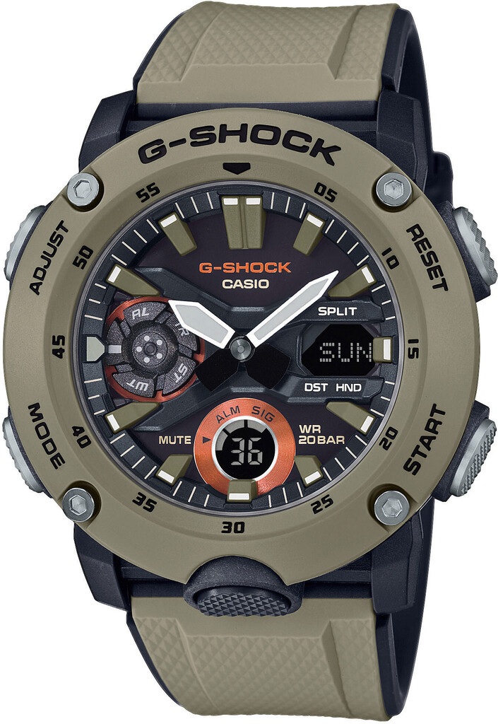 G-SHOCK GA-2000 ホワイト/ブラウン Часы Casio G-SHOCK Classic GA-2000-5AER купить в интернет-магазине