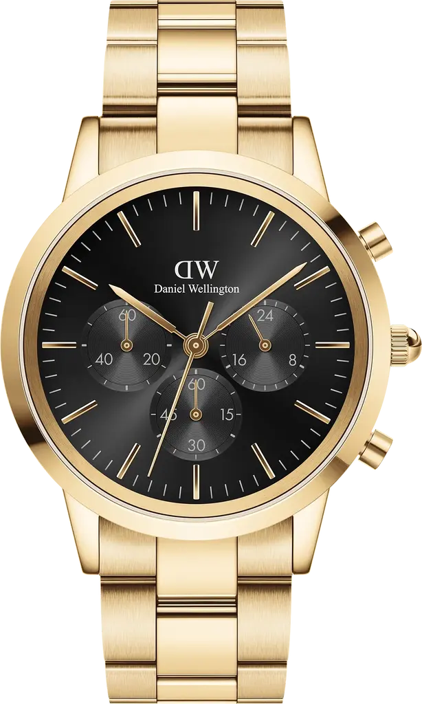 マウル　Q Denken Gold Годинник Daniel Wellington Iconic Chronograph Link Onyx G